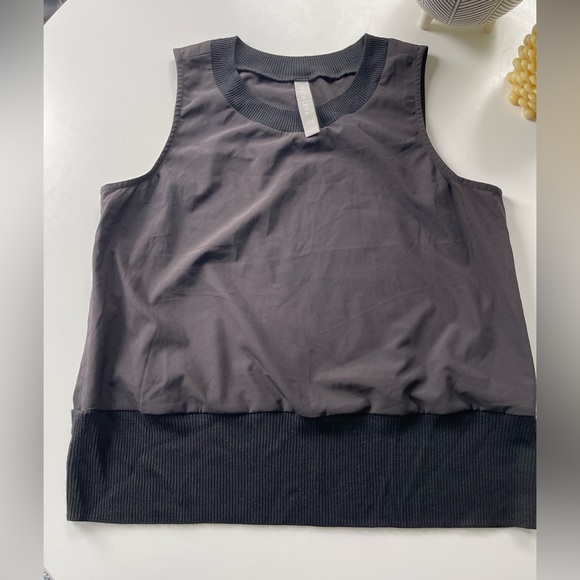 Athleta Tops - ATHLETA Silk Tank Top with Cotton Ribbed Collar and Band XXS